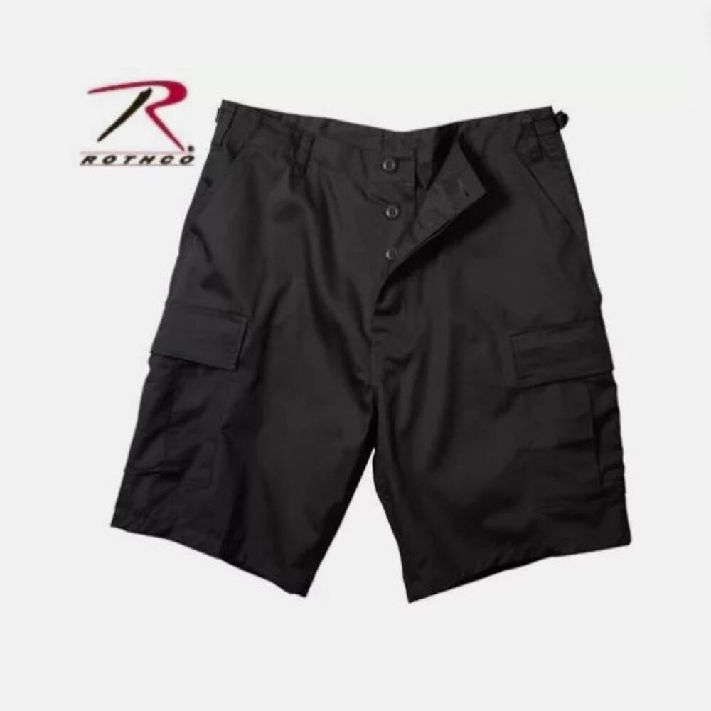Brand New Rothco Black BDU Combat Tactical Shorts Size L 35"-39"